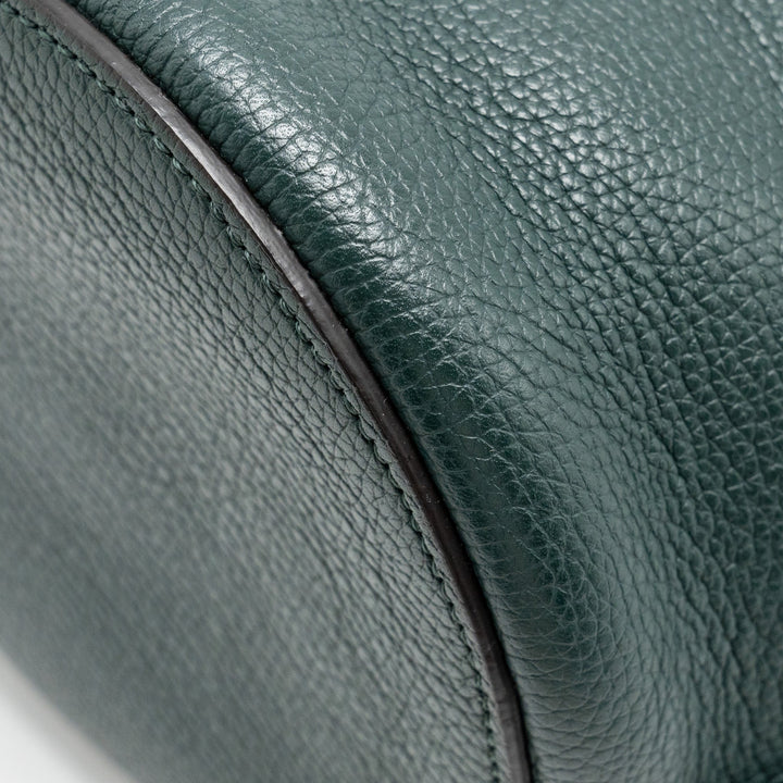 Celine Nano Bucket Big Bag Grained Calfskin Dark Green