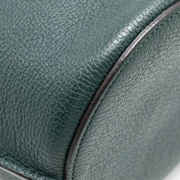Celine Nano Bucket Big Bag Grained Calfskin Dark Green