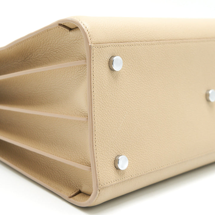 Saint Laurent Sac De Jour Tote Bag Beige SHW
