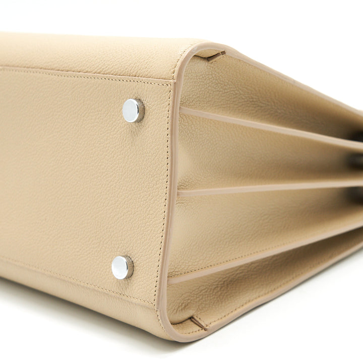 Saint Laurent Sac De Jour Tote Bag Beige SHW