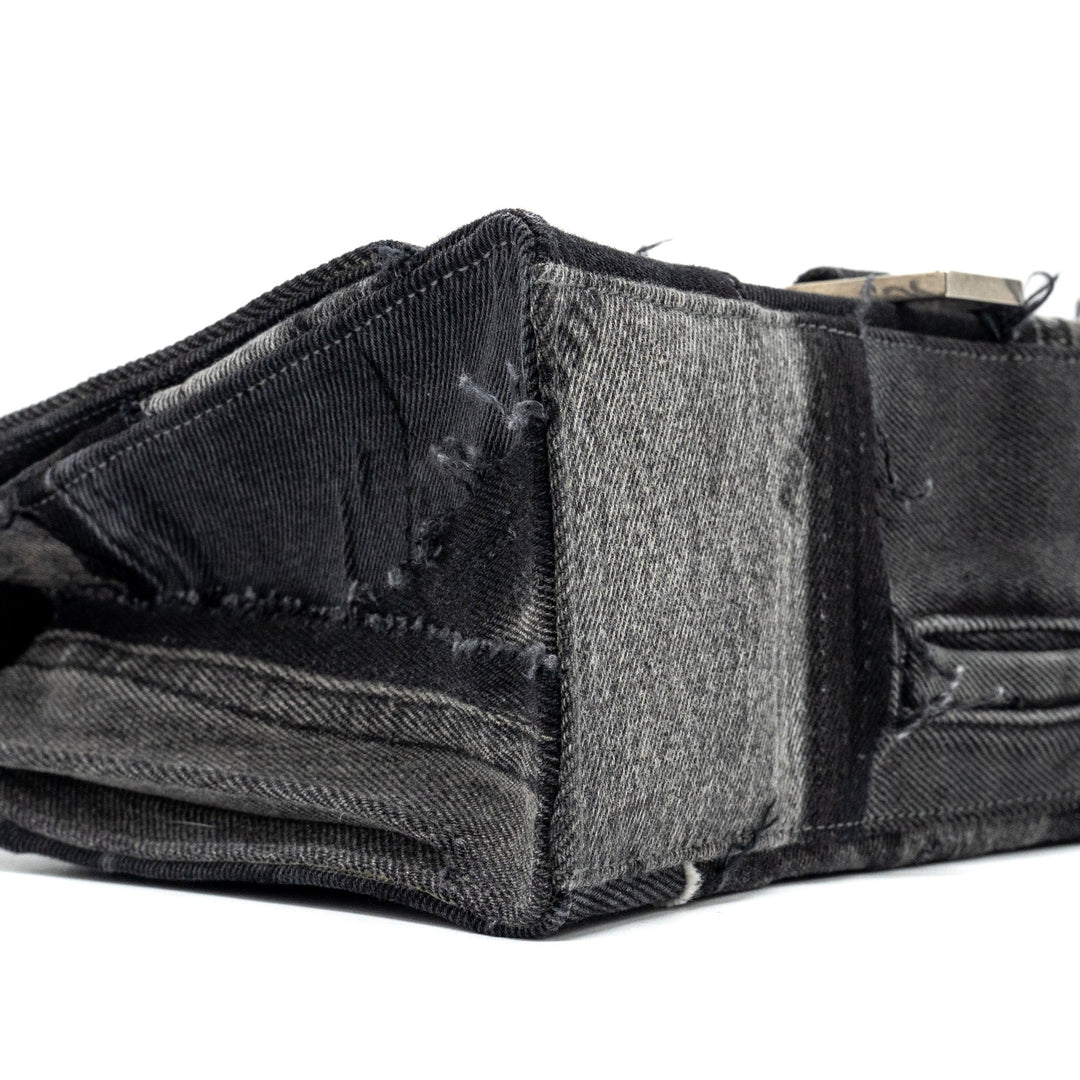 Top Quality Balenciaga medium hourglass bag limited edition denim black/multicolour SHW