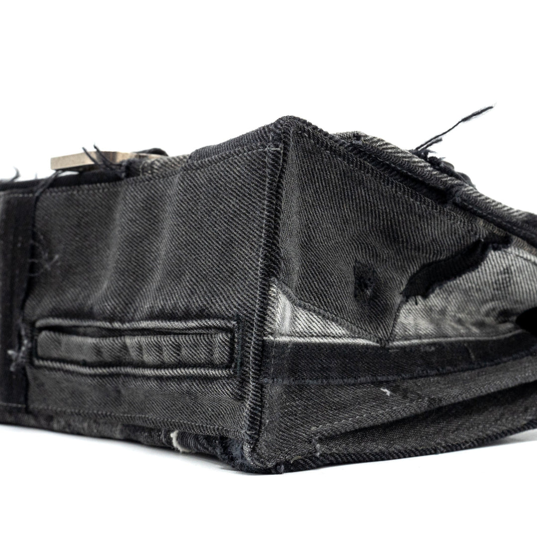 Top Quality Balenciaga medium hourglass bag limited edition denim black/multicolour SHW