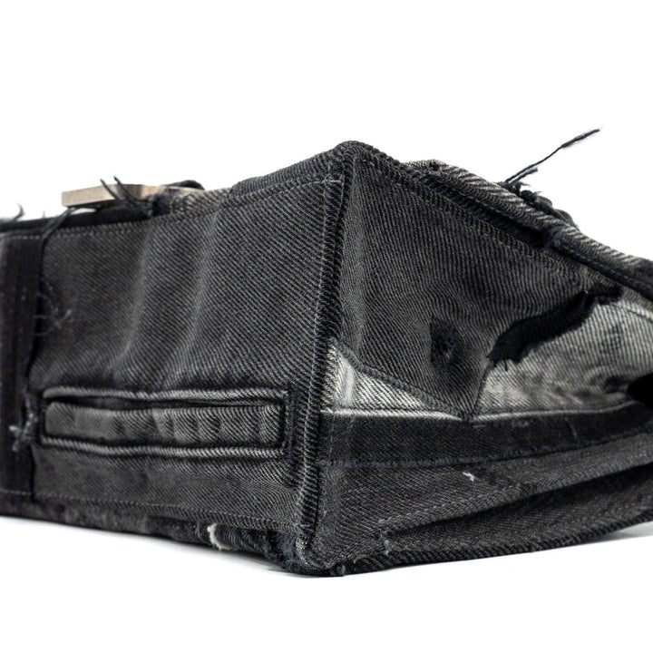Top Quality Balenciaga medium hourglass bag limited edition denim black/multicolour SHW