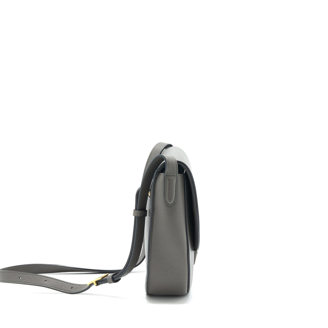Top Quality Celine Trotteur Bag Large Grained Calfskin Grey