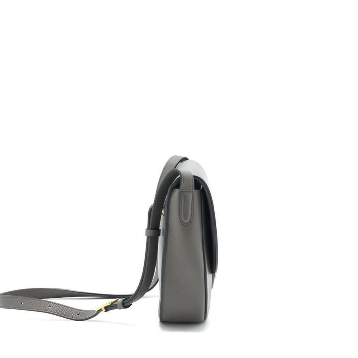 Top Quality Celine Trotteur Bag Large Grained Calfskin Grey