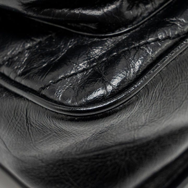 Saint Laurent/YSL Medium Niki Chain Bag Vintage Calfskin Black SHW