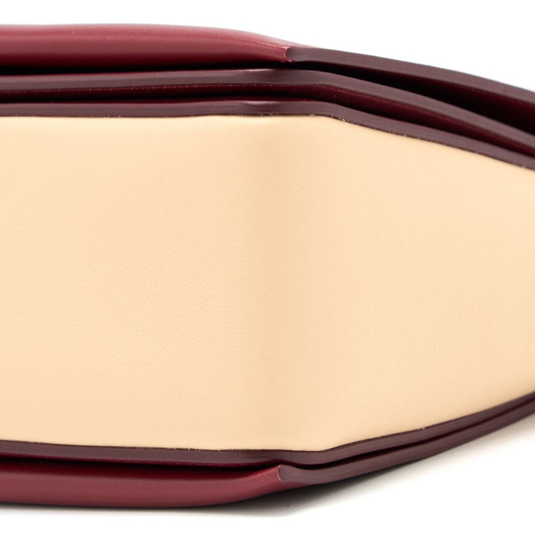 Celine Frame Bag Calfskin Ruby/Nude