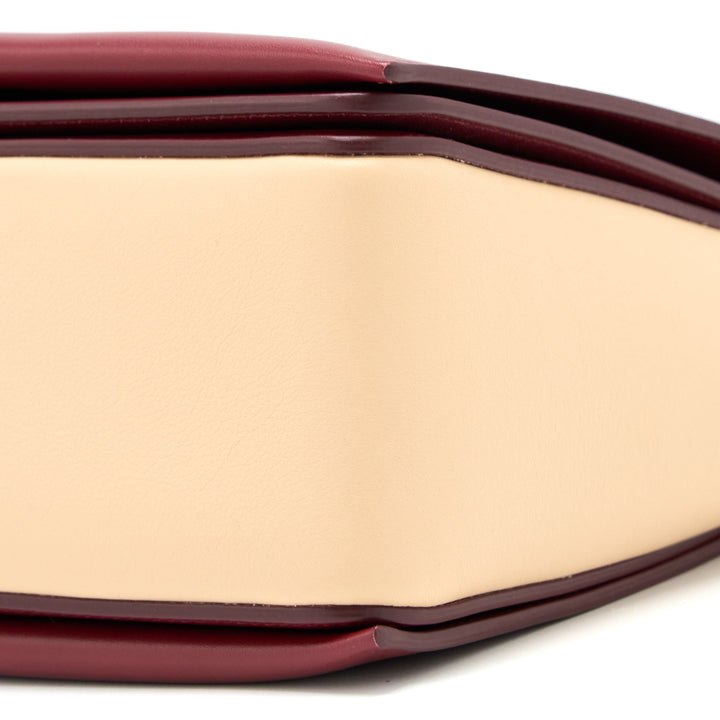 Celine Frame Bag Calfskin Ruby/Nude