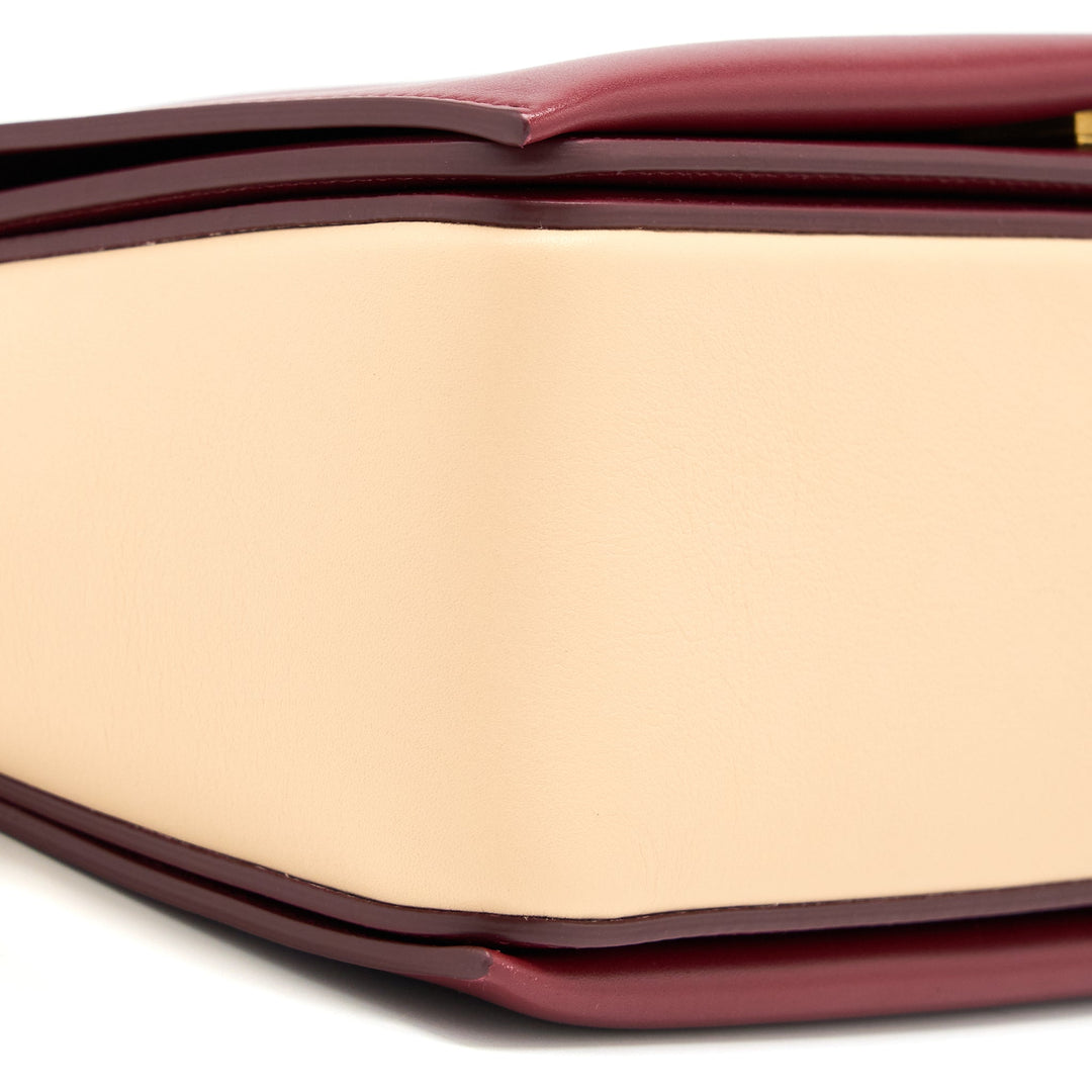 Celine Frame Bag Calfskin Ruby/Nude
