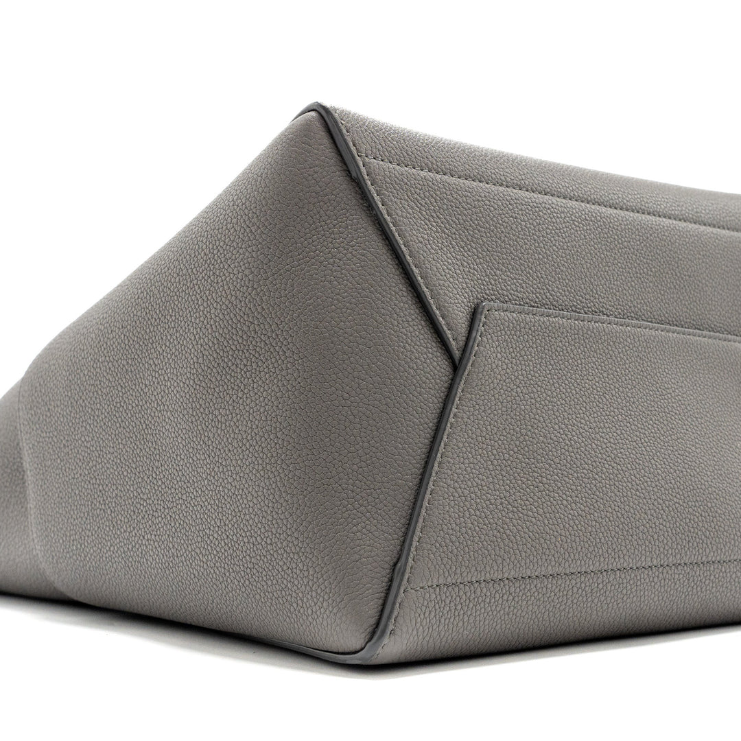 Celine Sangle Bucket Bag Grained Calfskin Grey