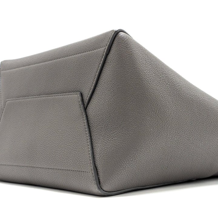 Celine Sangle Bucket Bag Grained Calfskin Grey