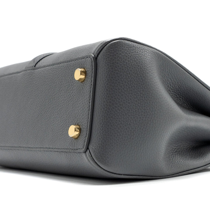 Top Quality Celine Small 16 Bag Grained Calfskin Grey