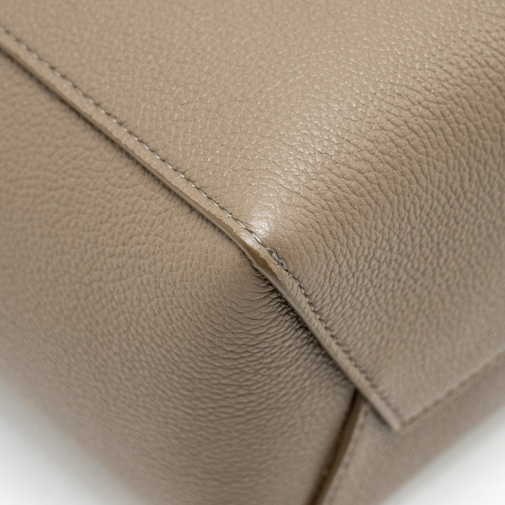 Celine Sangle Bucket Bag Calfskin Grey