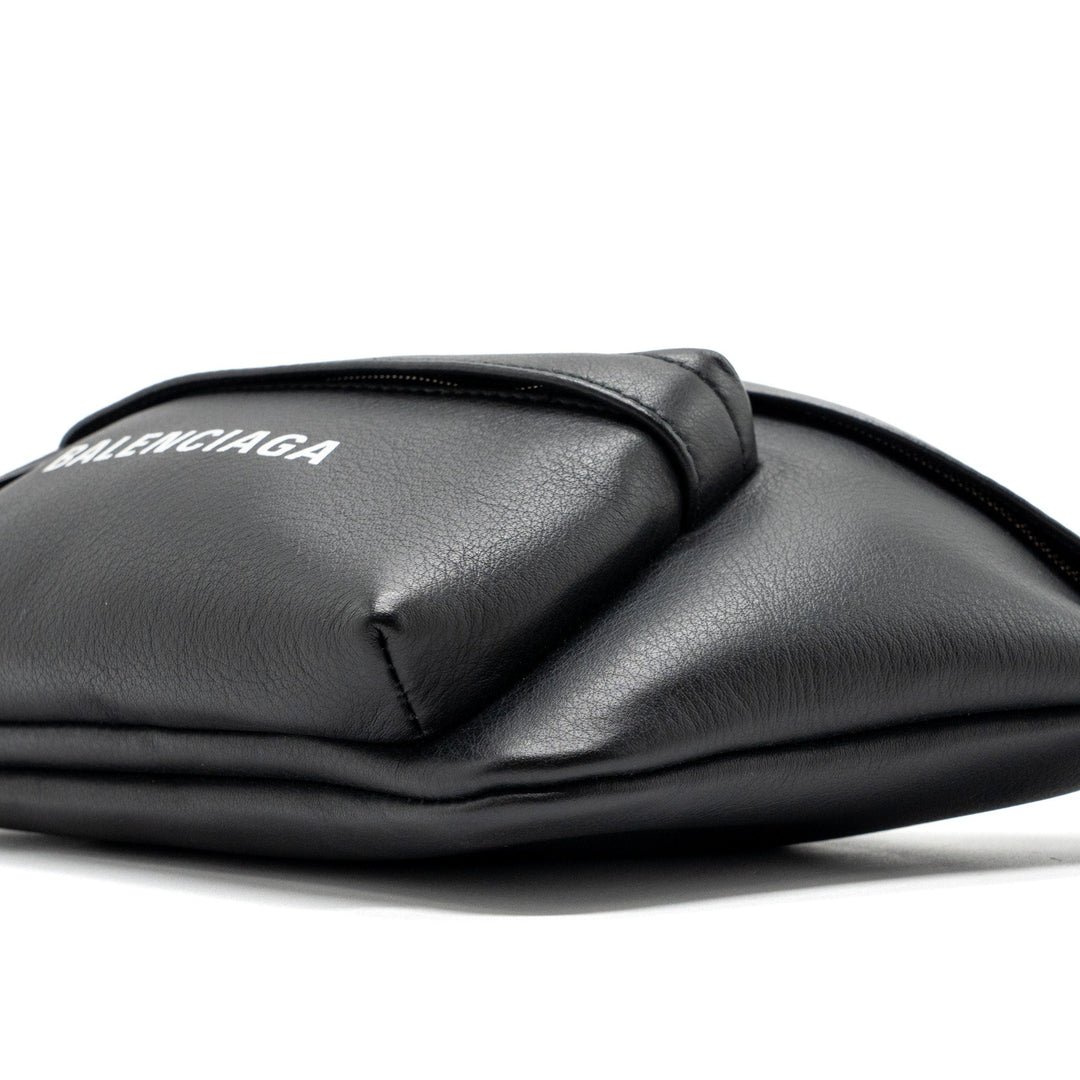 Top Quality Balenciaga Everyday Beltpack Calfskin Black SHW
