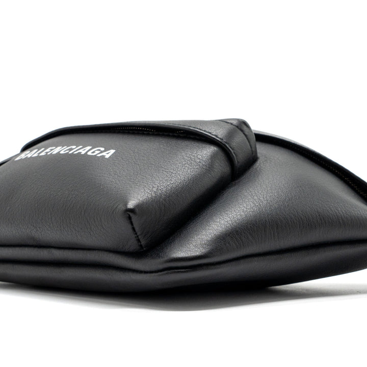 Top Quality Balenciaga Everyday Beltpack Calfskin Black SHW