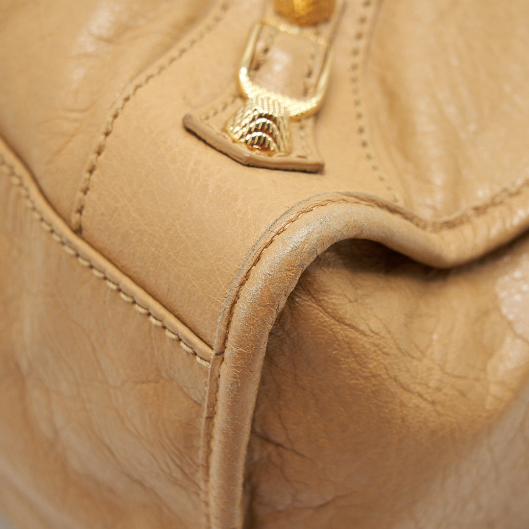 Top Quality Balenciaga GIANT CITY BAG BEIGE GHW