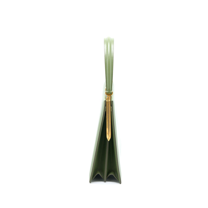 Celine Medium Clasp Bag Calfskin Green