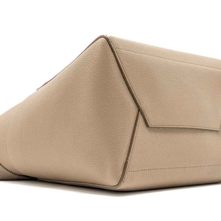 Celine Sangle Bucket Bag Calfskin Light Grey