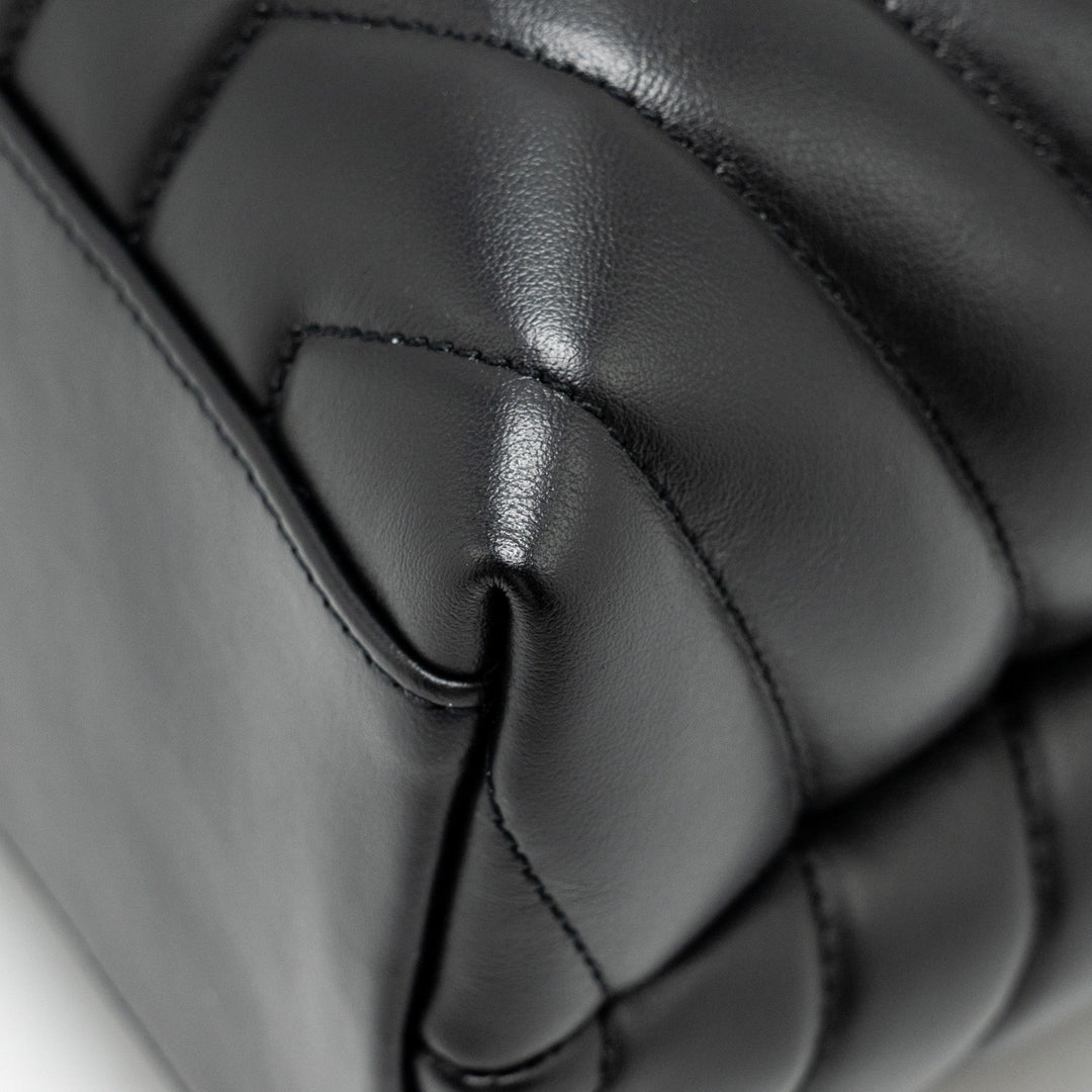 Saint Laurent Medium LouLou Shoulder Bag Calfskin Black SHW