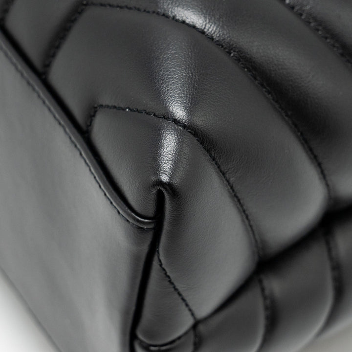 Saint Laurent Medium LouLou Shoulder Bag Calfskin Black SHW