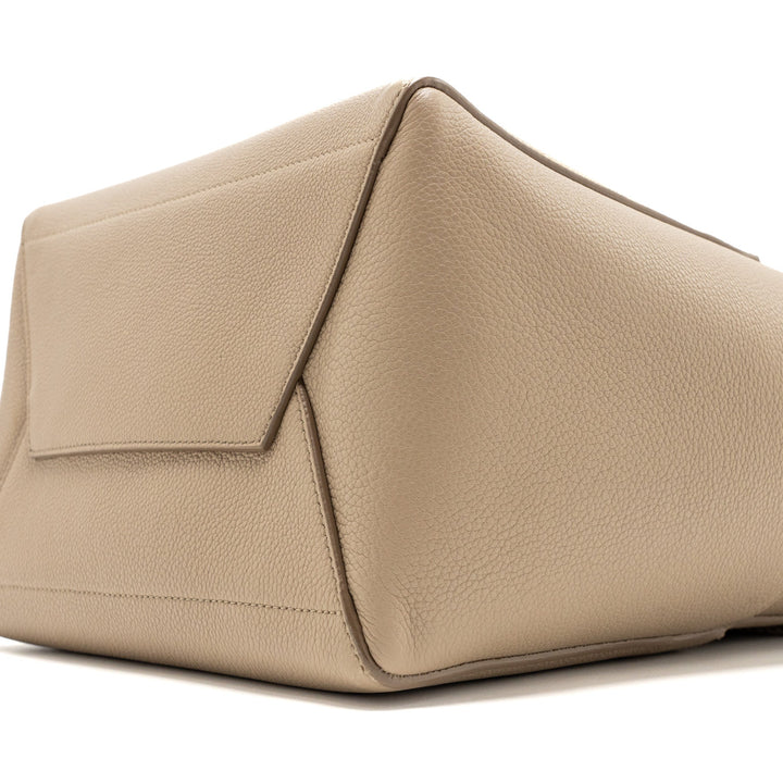 Celine Sangle Bucket Bag Calfskin Light Grey
