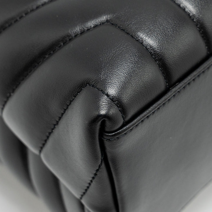 Saint Laurent Medium LouLou Shoulder Bag Calfskin Black SHW