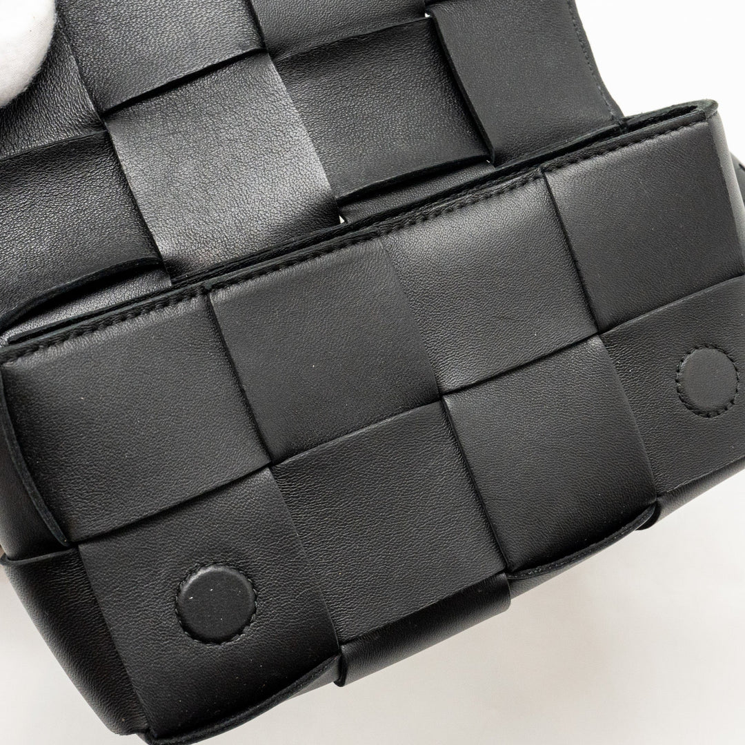 Bottega veneta Cassette Belt Bag Calfskin Black GHW