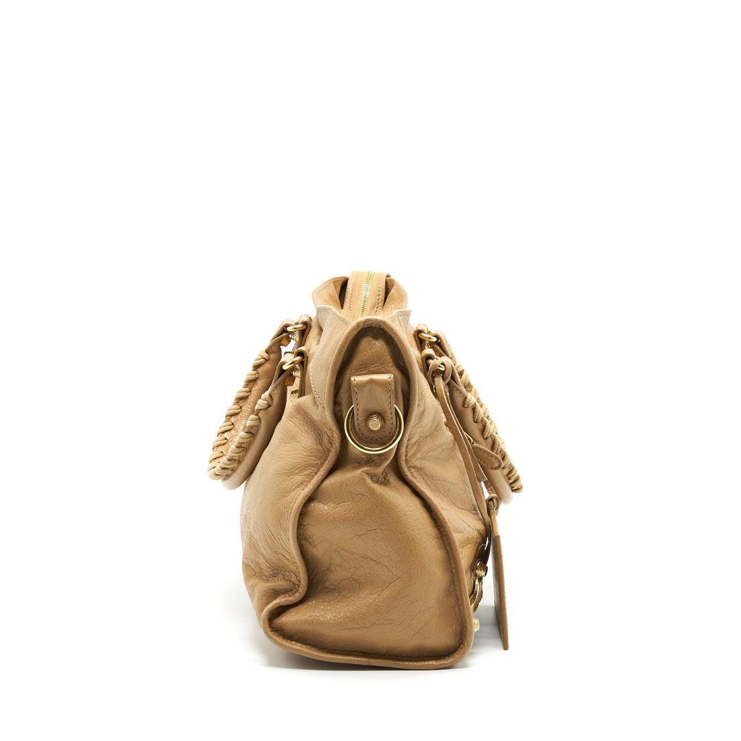 Top Quality Balenciaga GIANT CITY BAG BEIGE GHW