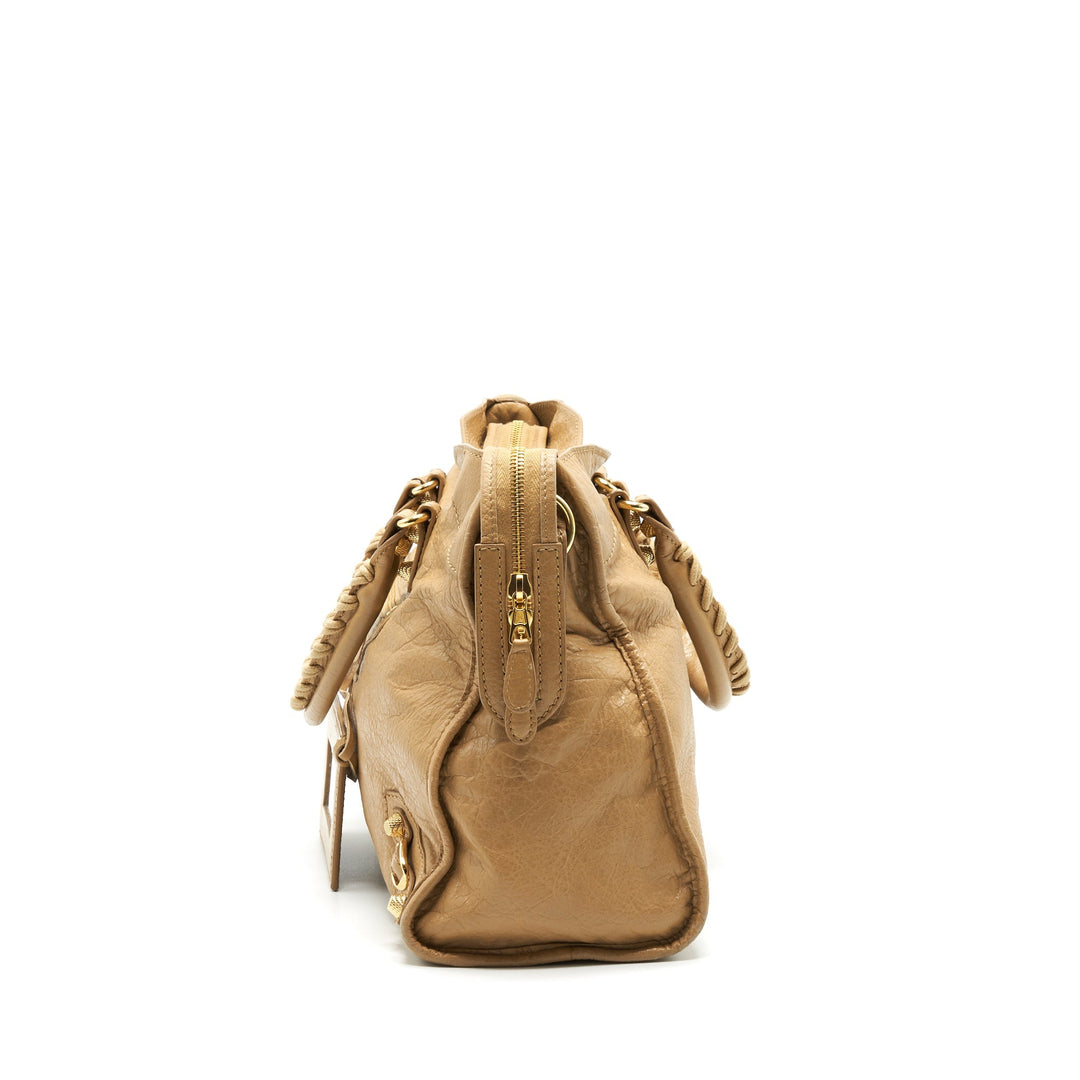 Top Quality Balenciaga GIANT CITY BAG BEIGE GHW