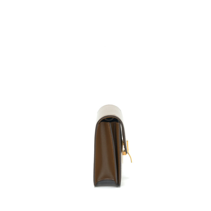 Top Quality Celine Teen Classic Box Bag Calfskin camel