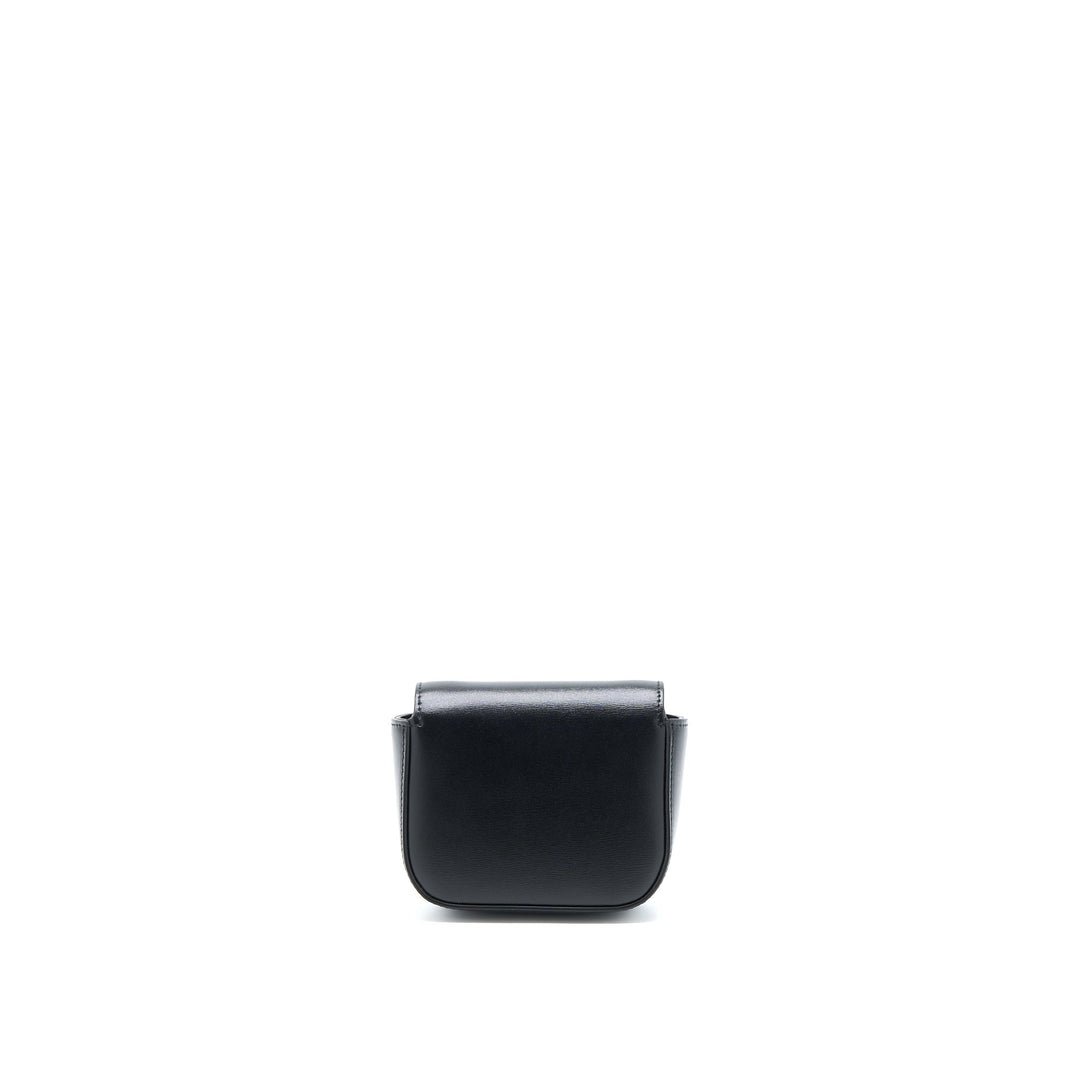 Celine Mini Triomphe in Shiny Calfskin Black