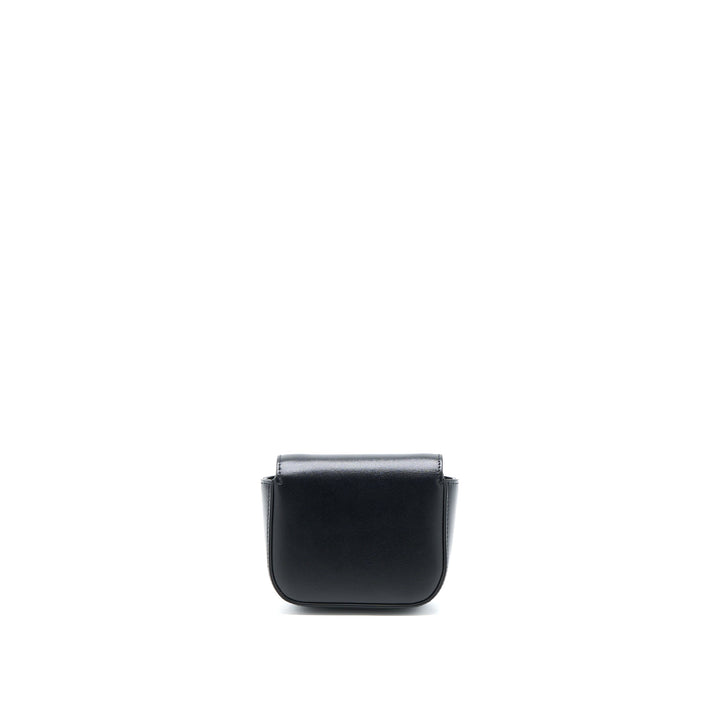Celine Mini Triomphe in Shiny Calfskin Black