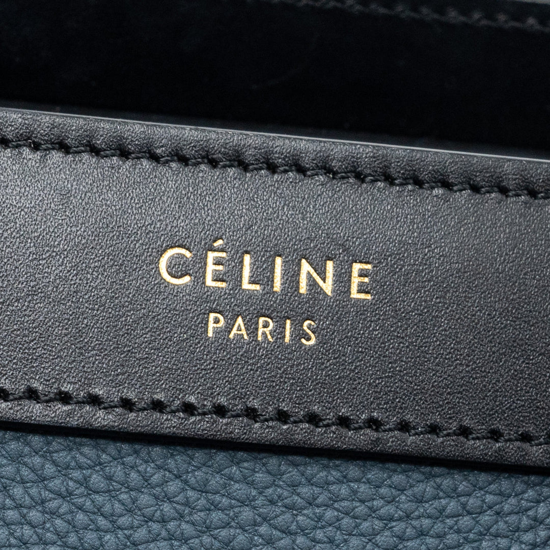 Celine Nano Luggage Bag Multi Colour blue/dark blue/black