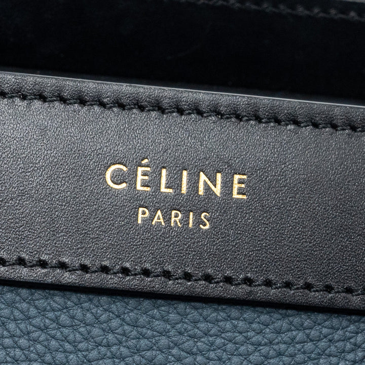 Celine Nano Luggage Bag Multi Colour blue/dark blue/black