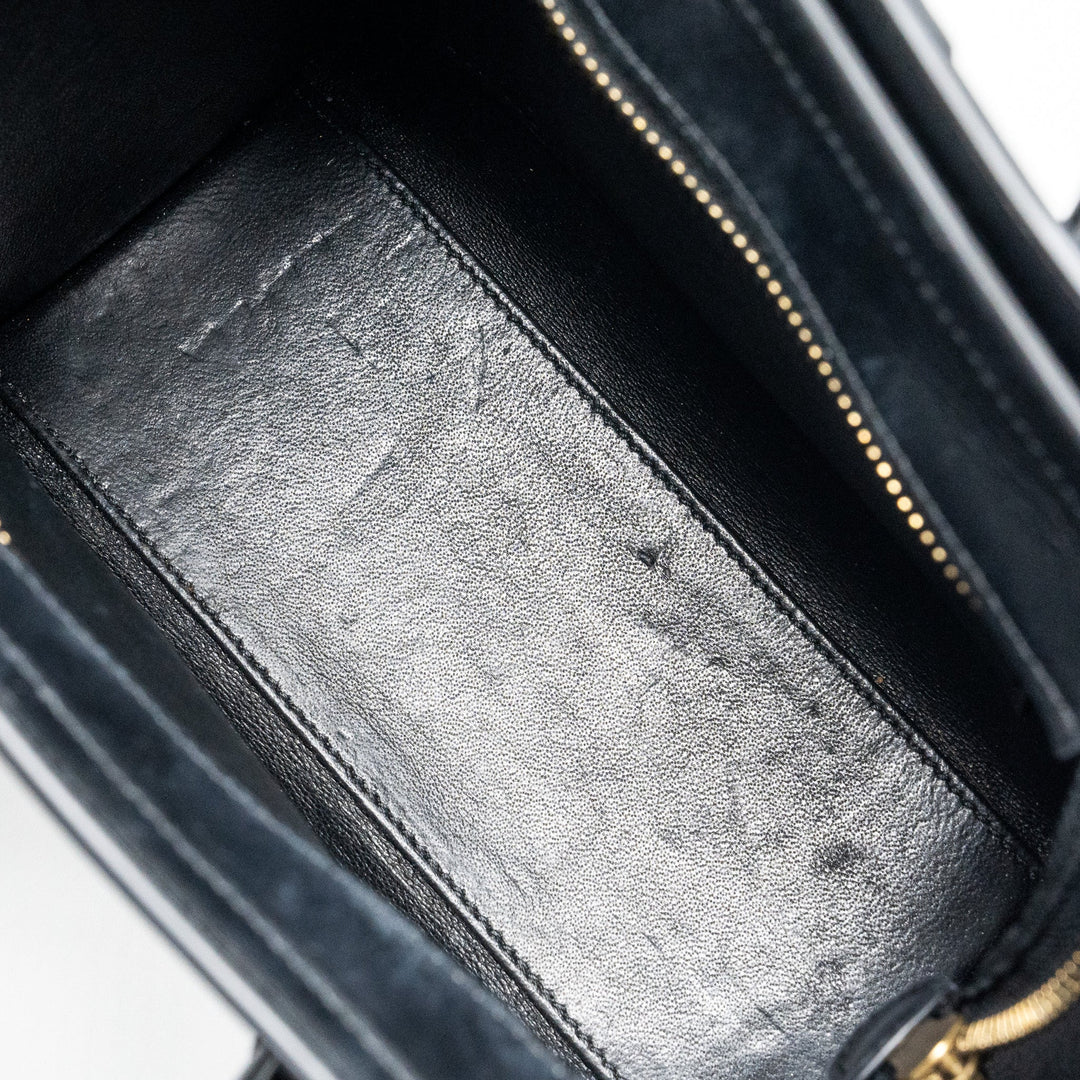 Celine Nano Luggage Bag Multi Colour blue/dark blue/black
