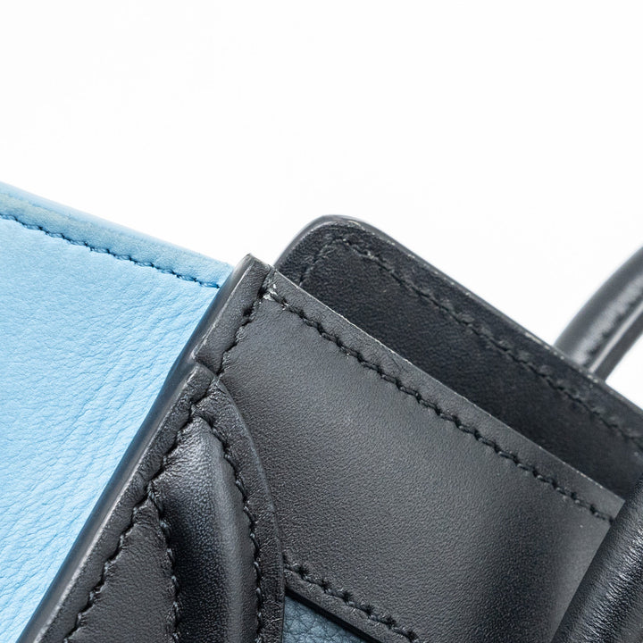Top Quality Celine Nano Luggage Bag Multi Colour blue/dark blue/black