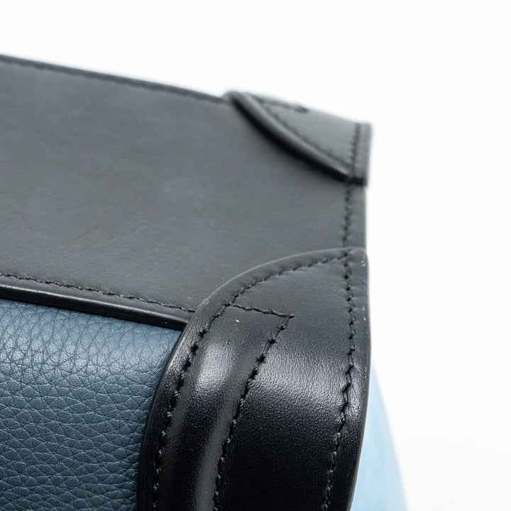 Celine Nano Luggage Bag Multi Colour blue/dark blue/black
