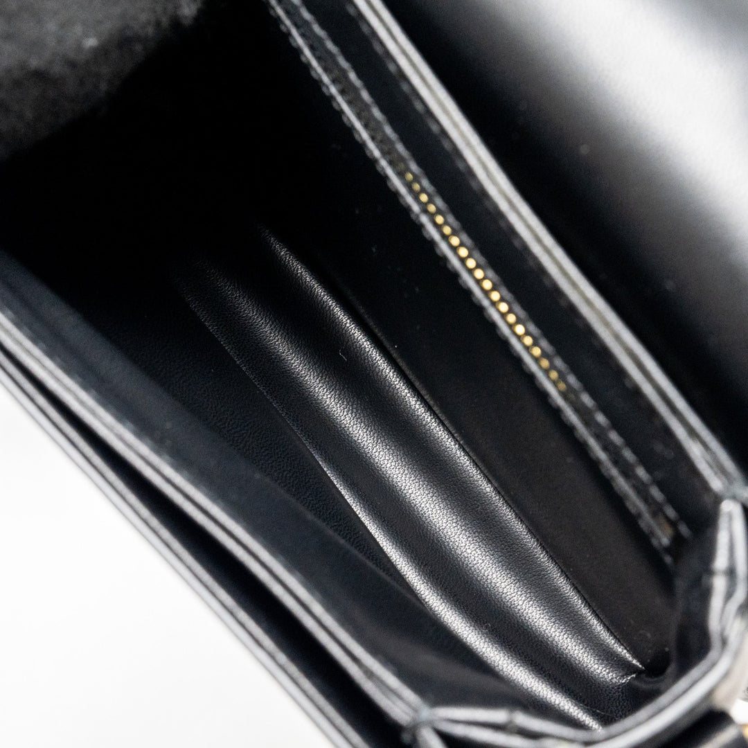 Top Quality Celine Teen Triomphe Bag Calfskin Black