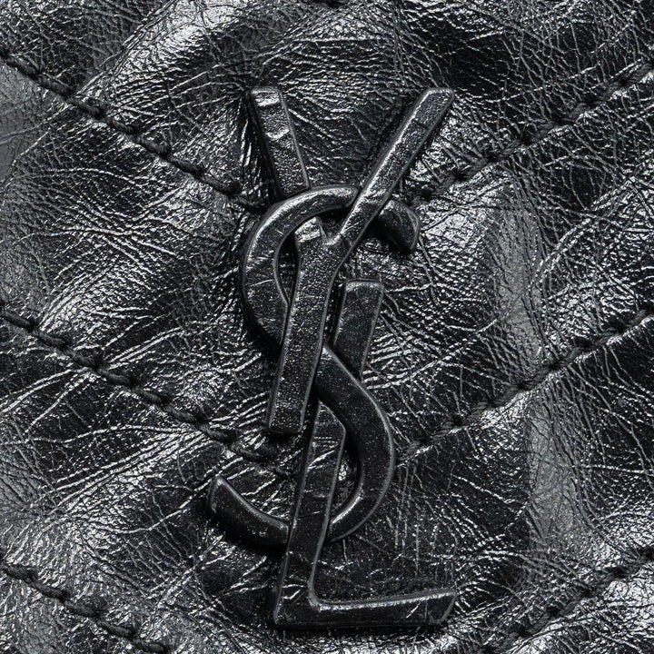 Saint Laurent/YSL Niki Baby Bag vintage Calfskin Black ruthenium hardware