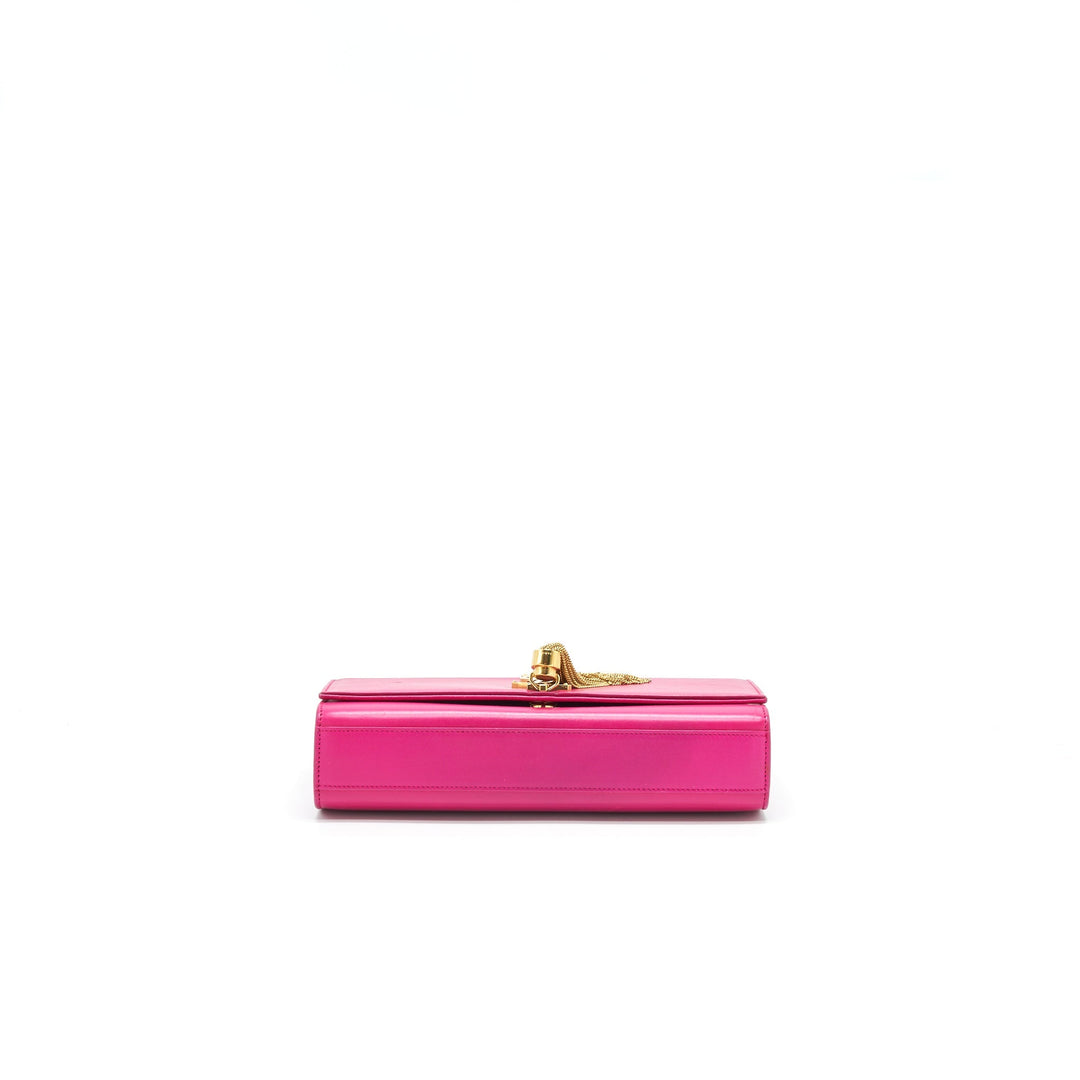 SAINT LAURENT /YSL MEDIUM KATE BAG WITH TASSEL IN HOT PINK