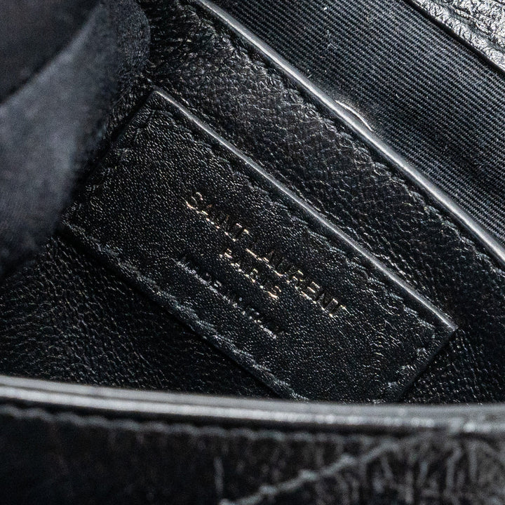 Saint Laurent/YSL Niki Baby Bag vintage Calfskin Black ruthenium hardware