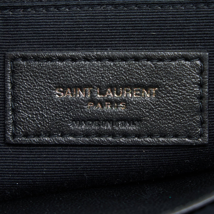 Saint Laurent Niki Aged Calfskin Black With Black And Ruthenium Hardware