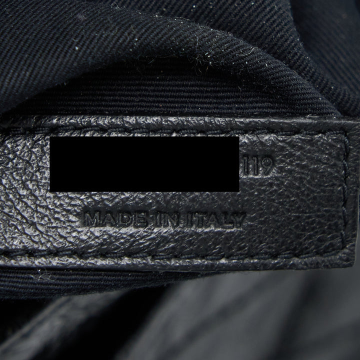 Saint Laurent Niki Aged Calfskin Black With Black And Ruthenium Hardware