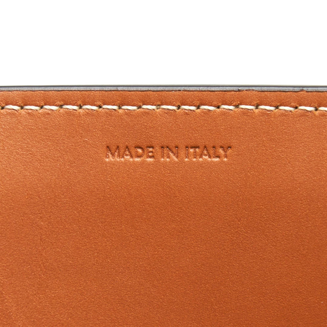 Top Quality Celine SMALL VERTICAL CABAS Top Quality Celine IN MAILLON TRIOMPHE JACQUARD AND CALFSKIN NAVY / TAN