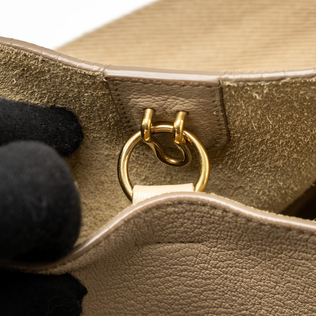 Celine Sangle Bucket Bag Calfskin Beige