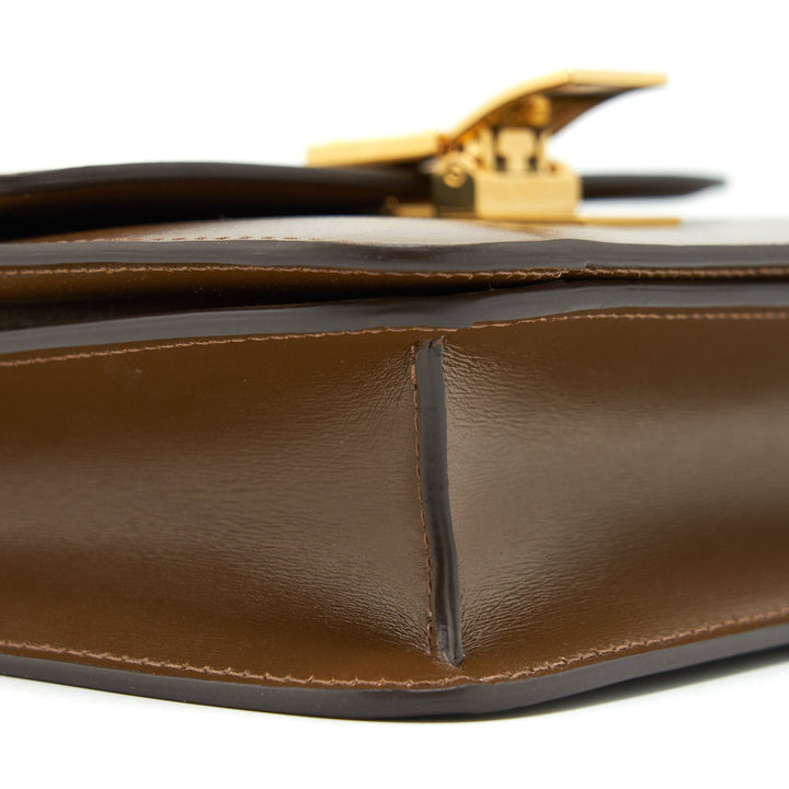 Top Quality Celine Teen Classic Box Bag Calfskin camel