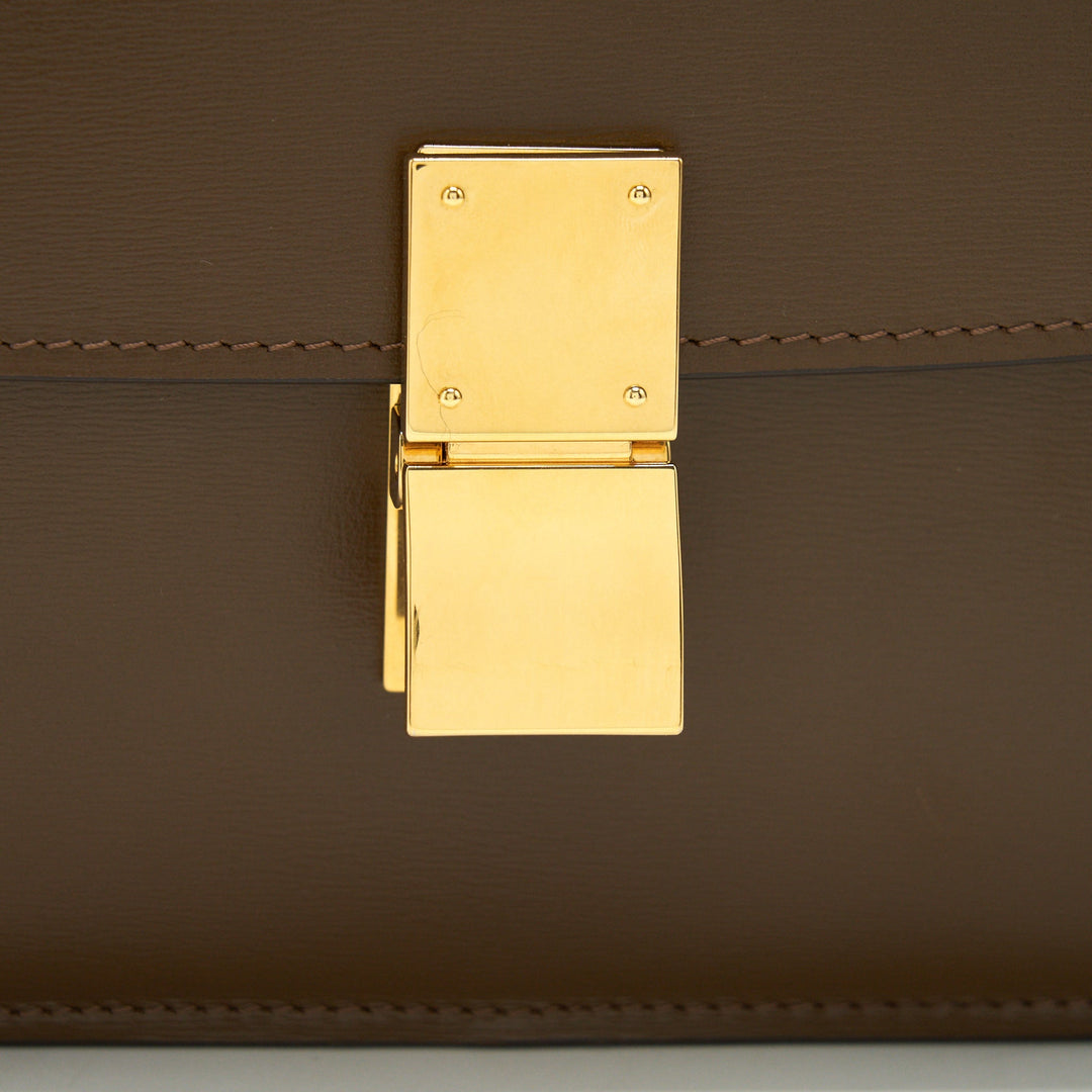 Top Quality Celine Teen Classic Box Bag Calfskin camel