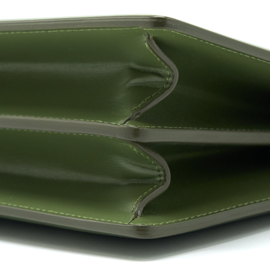 Celine Medium Clasp Bag Calfskin Green