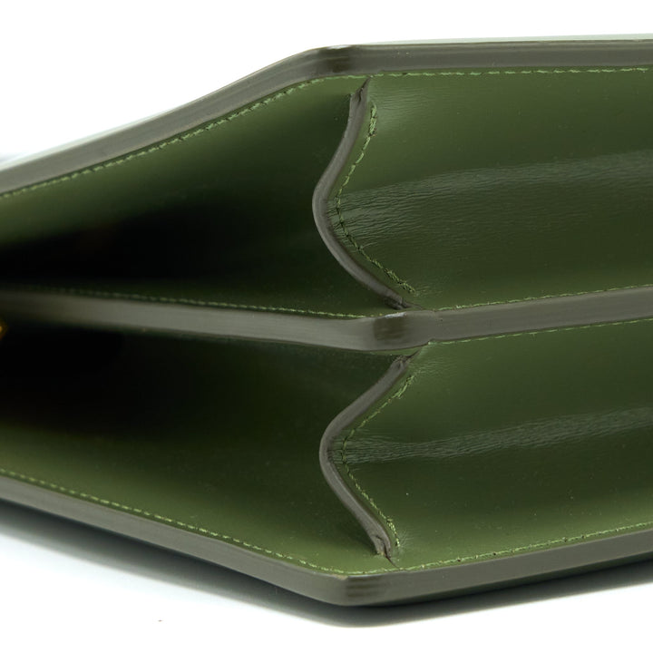 Celine Medium Clasp Bag Calfskin Green