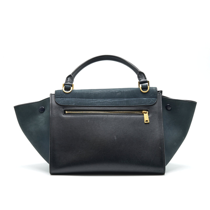 Top Quality Celine Trapeze Bag Deep Grey / Black